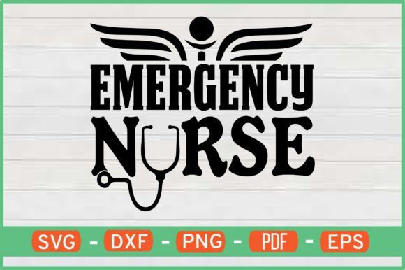 Emergency Nurse T-Shirt Design Svg: Graphics and Crafts