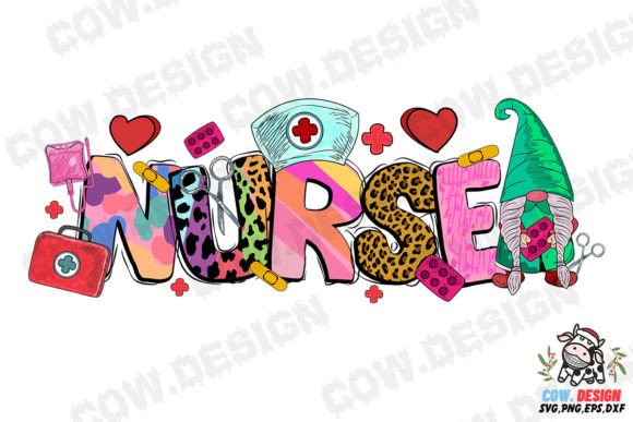 Leopard Tie Dye Nurse SVG for Graphics and Crafts