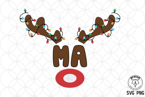 MA Retro Christmas SVG Sublimation for Crafts