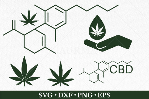 Medical Marijuana Leaf Svg Bundle: Graphics and Crafts