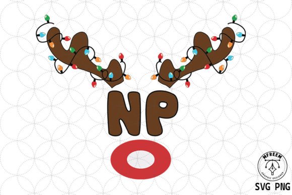NP Retro Christmas Nurse Sublimation: Graphics for Crafts and Branding