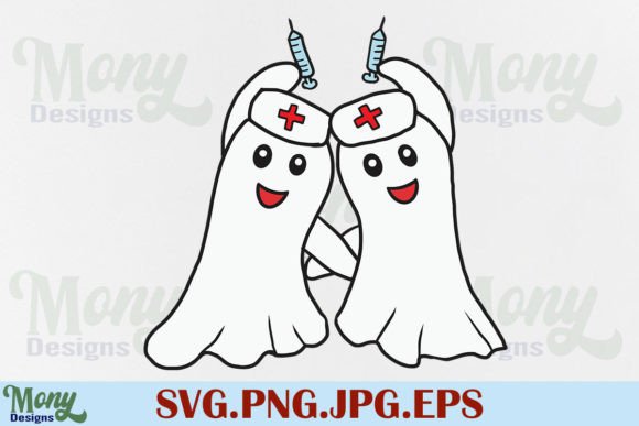 Nurse Ghost Halloween SVG for Crafts and Graphics