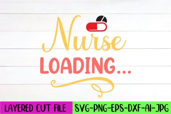 Nurse Loading SVG Design for Graphics and Crafts