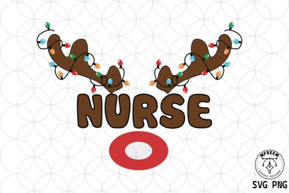 Nurse Retro Christmas SVG Sublimation