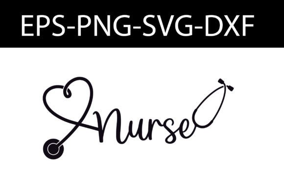 Nurse Stethoscope Heart Svg: Graphics and Crafts Asset