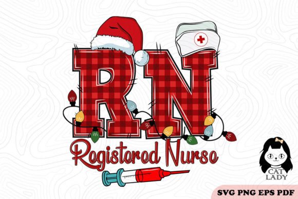 Registered Nurse Plaid Pattern SVG PNG