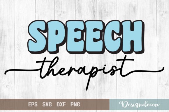 Speech Therapist Retro Sublimation SVG for Graphics and Crafts