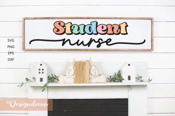 Student Nurse Retro Sublimation SVG: Graphics and Crafts with a Nostalgic Edge